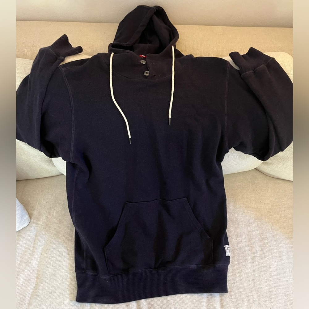 Iron and Resin two button hoodie
